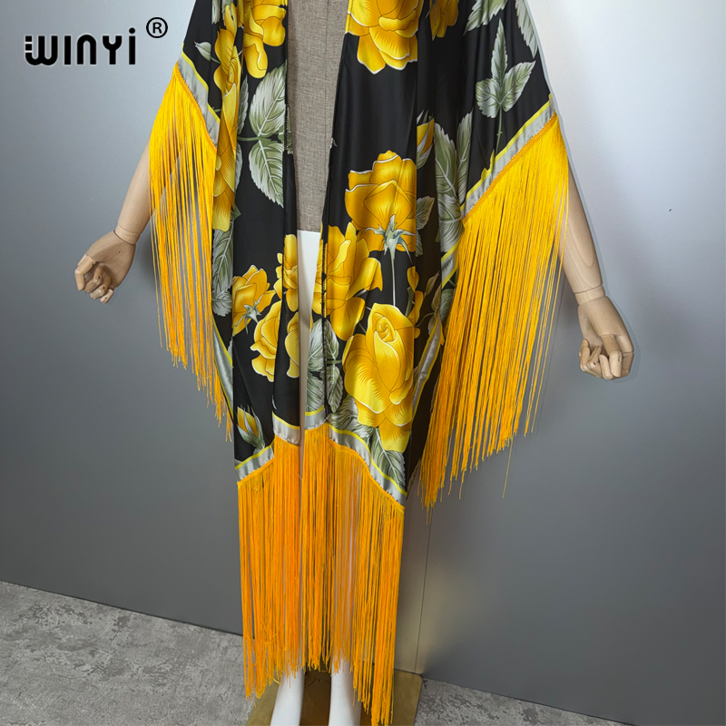 WINYI Africa ชุดคลุมกิโมโนลายโ - Cover Up Kaftan บทวิจารณ์และราคา