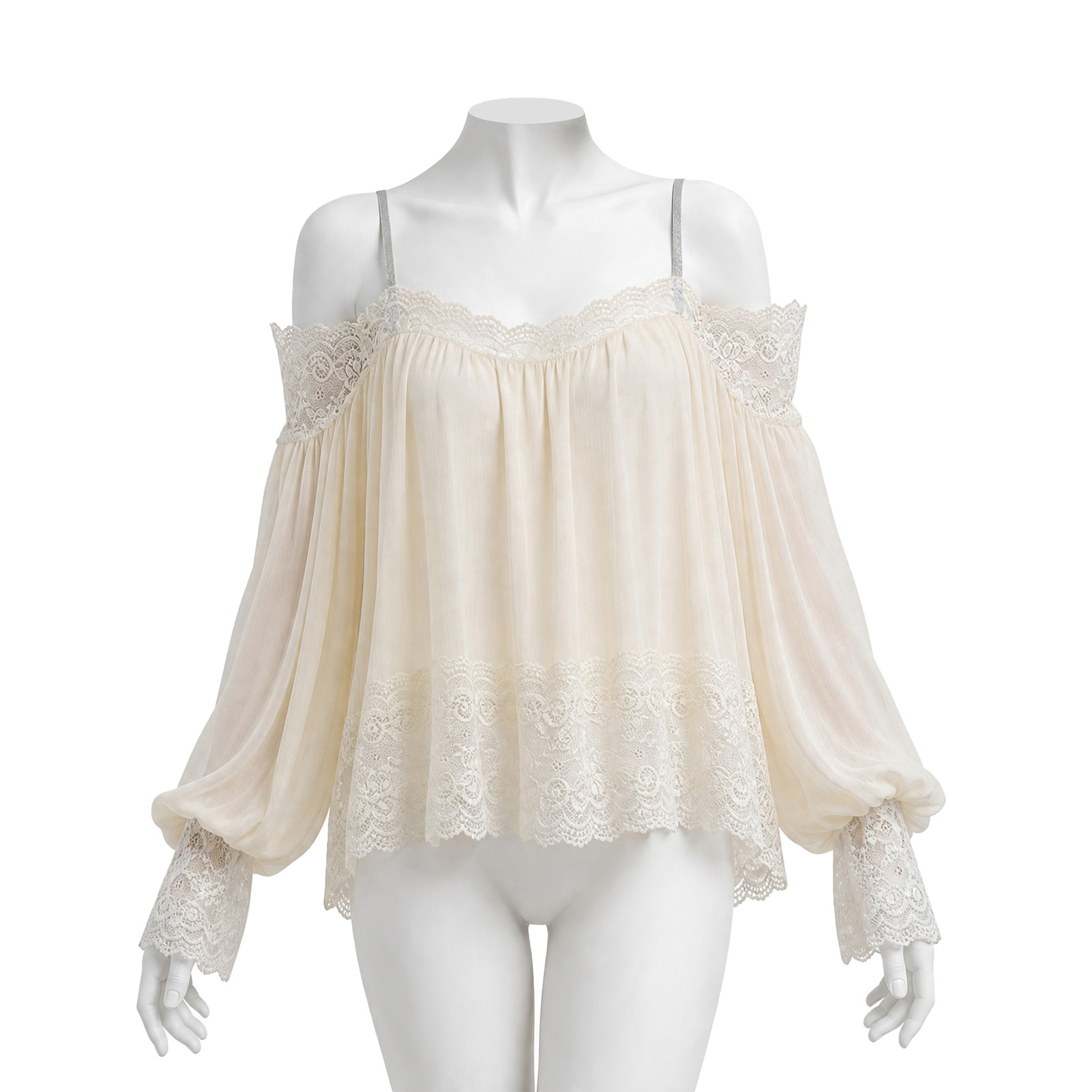 เสื้อเชิ้ตสไตล์โบโฮสำหรับผู้หญ - Blouse Off Shoulder บทวิจารณ์และราคา