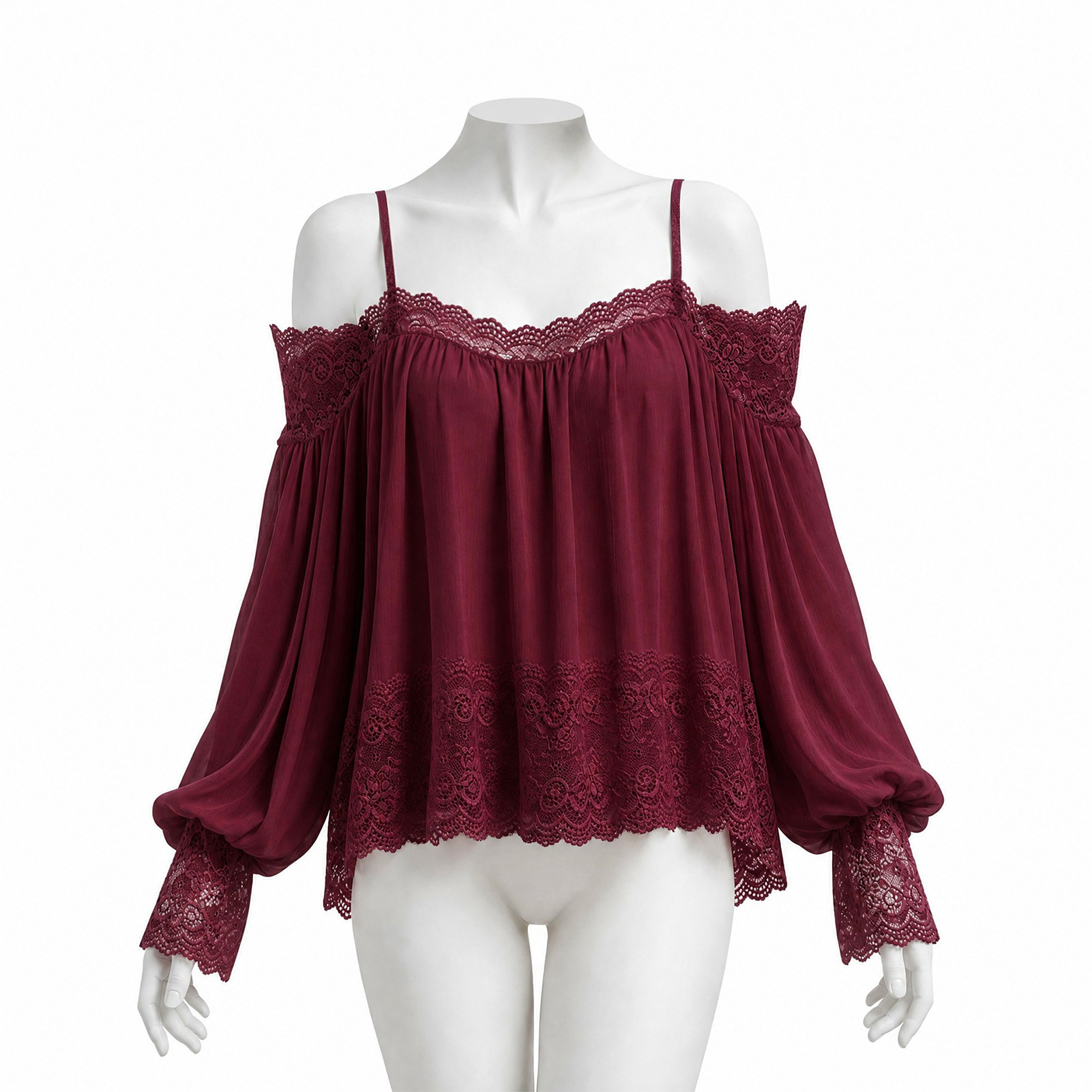 เสื้อเชิ้ตสไตล์โบโฮสำหรับผู้หญ - Blouse Off Shoulder บทวิจารณ์และราคา