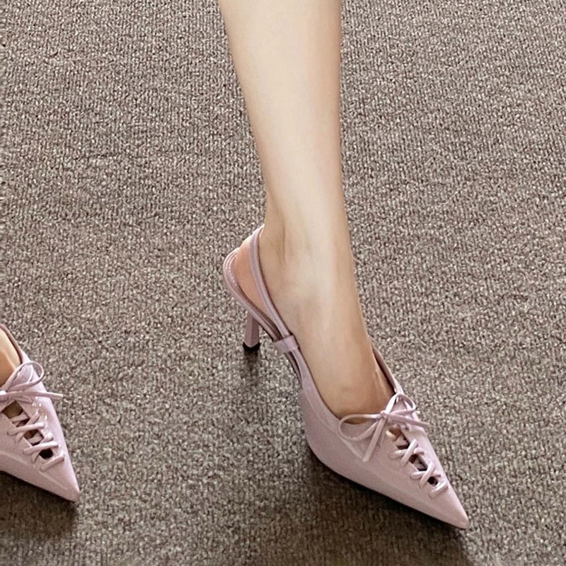 รองเท้าส้นสูงแบบยุโรป ปลายแหลม - Sandal Strappy Heeled บทวิจารณ์และราคา