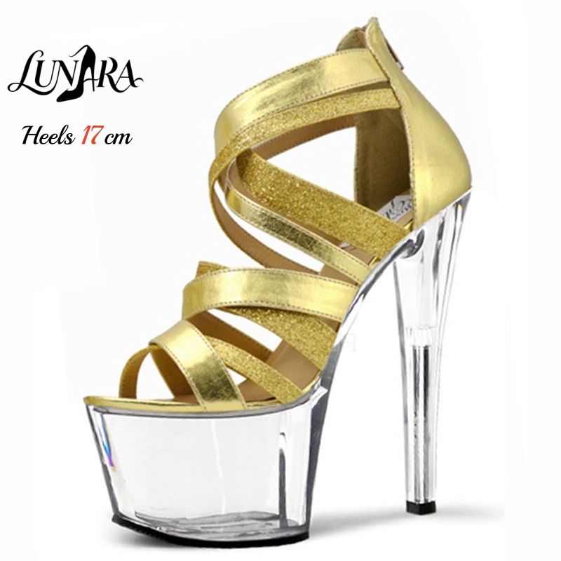 รองเท้าส้นสูงแบบเปิดนิ้วเท้าสี - Sandal Strappy Heeled บทวิจารณ์และราคา