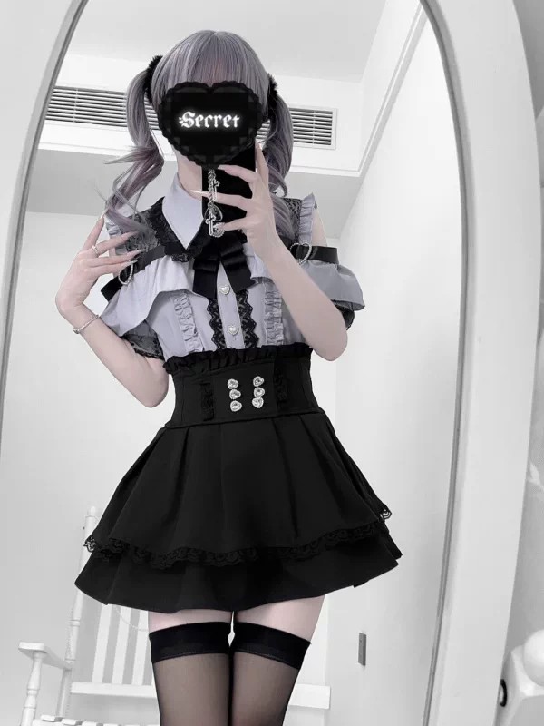 เสื้อเปิดไหล่สไตล์โกธิคและกระโ - Blouse Off Shoulder บทวิจารณ์และราคา