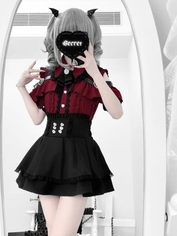 เสื้อเปิดไหล่สไตล์โกธิคและกระโ - Blouse Off Shoulder บทวิจารณ์และราคา